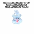 thumbnail image 2 of Halloween Ghost Squishy Toy with Translucent Blue Witch Hat, 1-Pack, Light Blue, for Kids, Toy, 2 of 3