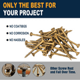 thumbnail image 5 of Woodworking Screws for Deck & Furniture  #8 x 1-1/2", #8 x 2", #10 x 3"  Rust-Resistant Epoxy Coat  Includes T25 Star Drive Bit, 5 of 6