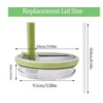 thumbnail image 3 of FeiKong Tapa de repuesto con pajita abatible para vaso de 40 oz compatible con Stanley Quencher, 3 of 4