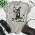 thumbnail image 2 of Doberman Mom T-shirt, Unisex Women's Shirt, Doberman Pinscher Owner, Best Dog Mom Gift, Light Silk Gray, XX-Large, 2 of 6