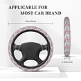 thumbnail image 3 of Uemuo Abstract Floral Printed Car Elastic Steering Wheel Cover - Universal Car Accessory for Diverse Cars Anti-Slip, and Comfortable- 15", 3 of 8