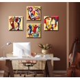 thumbnail image 4 of Colorful Music Graffiti Abstract Canvas Wall Art Modern Home Decor for Bedroom Living Room Contemporary Music Painting Poster Prints Stretched and Framed Ready to Hang 12" x 12" x 4", 4 of 6