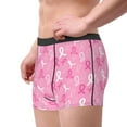 thumbnail image 2 of JUNZAN Breast Cancer Awareness (3) Mens Underwear Boxer Briefs for Men’s - Medium, 2 of 7