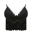 thumbnail image 4 of Lolmot Floral Lace Bralettes for Women Plus Size Crop Tops Vest Wireless Bra Lingerie Sexy Deep V-Neck Underwear Camisole Bra, 4 of 5