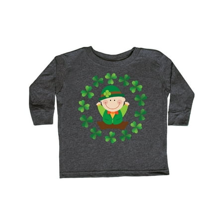 

Inktastic St Patricks Irish Leprechaun Gift Toddler Boy or Toddler Girl Long Sleeve T-Shirt