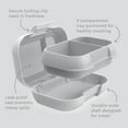 thumbnail image 6 of Bentgo Kids Snack - 2 Compartment Leak-Proof Bento Box Container for Snacks and Small Meals, Easy-Open Latch, Dishwasher Safe, BPA-Free for School, Daycare, & Sports - Ideal for Ages 3+ (Gray), 6 of 9