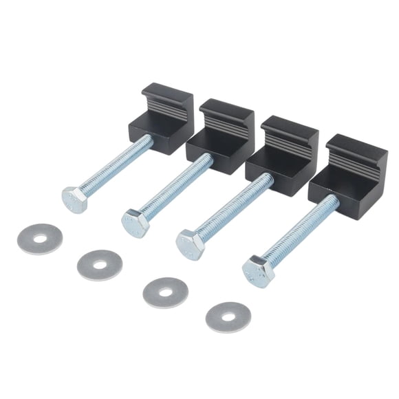 de montaje de caja de herramientas de camión universal/sujetadores de caja de herramientas de camión cruzado J/accesorios duraderos 4 piezas negro DYNWAVEMX Montaje de camiones