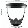 thumbnail image 4 of Protección facial completa reutilizable antivaho Gafas de sol resistentes Super HD Gafas Casco protector Protección facial completa, casco protector biónico transparente HD Correa ajustable, 4 of 5