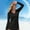 Black, variant on Sun Protection Clothing Women UPF 50+ Long Sleeve V Neck Shirts with Pockets Solid Color Rash Guard for Travel Running Hiking