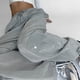 thumbnail image 4 of Gibobby Pantalones de chándal para mujer tejidos estilo hip hop con cordones y tiro bajo para mujer (Grey, S), 4 of 5