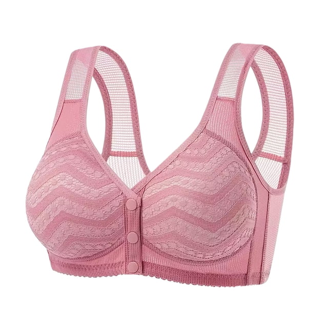 Daisy Bras For Older Women Front Closure Bras Bra No Underwire Plus Size Front Button Bra