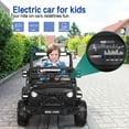 thumbnail image 5 of KALNUR 12V Ride on Toy Truck with Parent Remote Control, Kids Electric Car with Music and LED Lights,Black, 5 of 9