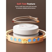X Sense 10 Year Battery Smoke Detector, Photoelectric Sensor, ETL Listed, Battery Powered Smoke Alarm, SD2J0AX, 10 PACK