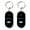 Black, variant on ZenCart 2Pcs Key Finder Keychain Whistle Remote Control Flashing Key Tracker Device Portable Waterproof Anti-lost Key Ring Holder