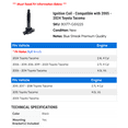 thumbnail image 2 of Ignition Coil - Compatible with 2005 - 2024 Toyota Tacoma 2006 2007 2008 2009 2010 2011 2012 2013 2014 2015 2016 2017 2018 2019 2020 2021 2022 2023, 2 of 2