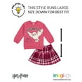 thumbnail image 2 of Harry Potter Hedwig Owl Big Girls Fleece Sweatshirt and Pleated Skirt Plaid Pink / Maroon 10-12, 2 of 5