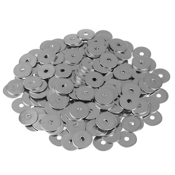 Helifouner 100 Pieces M3X15X0.8Mm Fender Washers 304 Stainless Steel Large Fender Washers Inner Diameter 3Mm Outer Diameter 15Mm Thickness 0.8Mm