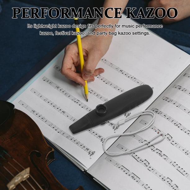 unbranded 1Jgo Kazoo Para Rendimiento Musical Fácil De Usar En Color Negro Ideal Para Eventos Y Reuniones En Casa