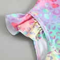 thumbnail image 4 of MEZZALL Baby Girls Long Sleeve Rash Guard Swimsuit Vacation Hawaii Beachwear With Leopard Print & Ruffle Trim 1PC Beachwear, Multicolour, 6-12 Months, 4 of 6