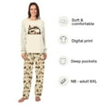 thumbnail image 2 of Jenny Family Christmas Pajama Sets, Western Cowboy Nativity Scene Print, Long Sleeve Crew Neck, Wide-leg Pants, Two Deep Side Pockets, 2 of 7