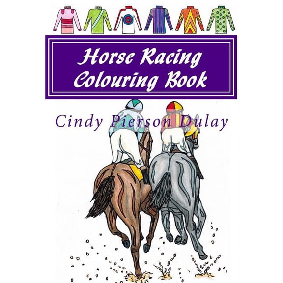 Horse Racing Colouring Book (Paperback)