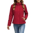 thumbnail image 5 of Jsaierl Women's Hooded Zip Up Windproof Jacket with Chest Pocket Lightweight Windbreaker for Travel Hiking Outdoor, 5 of 8