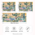 thumbnail image 2 of Ryvnso Satin Pillowcase Cactus Flowers on Orange Background Pillow Cases Standard Size 40x20in, 2 of 6