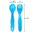 thumbnail image 2 of Youngever 36 Pcs Plastic Toddler Utensils, Set of 18 in 9 Assorted Colors, Plastic Kids Forks Kids Spoons, Dishwasher Safe, Toddler Silverware, Kids Plastic Cutlery Set, 9 Assorted Colors, 2 of 5