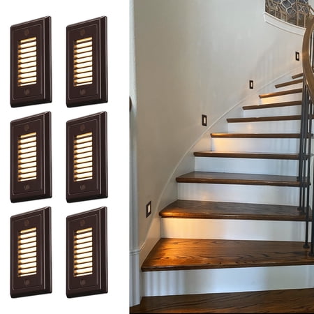 6 Pack Outdoor Step Lights  Dimmable LED Light for Step