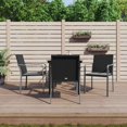 thumbnail image 1 of vidaXL 5 Piece Garden Dining Set with Cushions Poly Rattan and Steel, 1 of 5