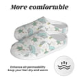 thumbnail image 6 of Rateoe Whale And Turtle Print Women's Men's Cotton Knit Slippers Lightweight Memory Foam Indoor House Shoes with Anti-Skid Sole-44/45, 6 of 7