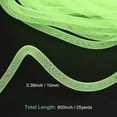 thumbnail image 3 of Cinta de tubo de malla Uxcell 25 yardas, cintas de tela elásticas de 10 mm [Verde claro], 3 of 6