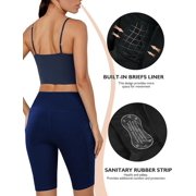 Womens 3/7/9 Swim Shorts High-Waisted Board Shorts with Pockets UPF50+ Quick Dry Beach Swimsuit Shorts