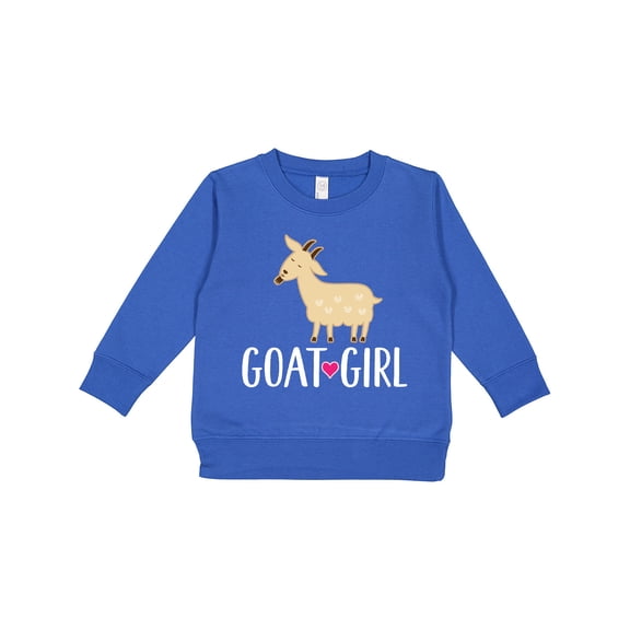 Inktastic Goat Girl Farm Animal Toddler Sweatshirt