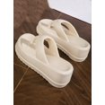 thumbnail image 4 of Women's Beige Comfortable Indoor Outdoor Soft Anti-slip Thick Bottom Flip Flops, 4 of 5