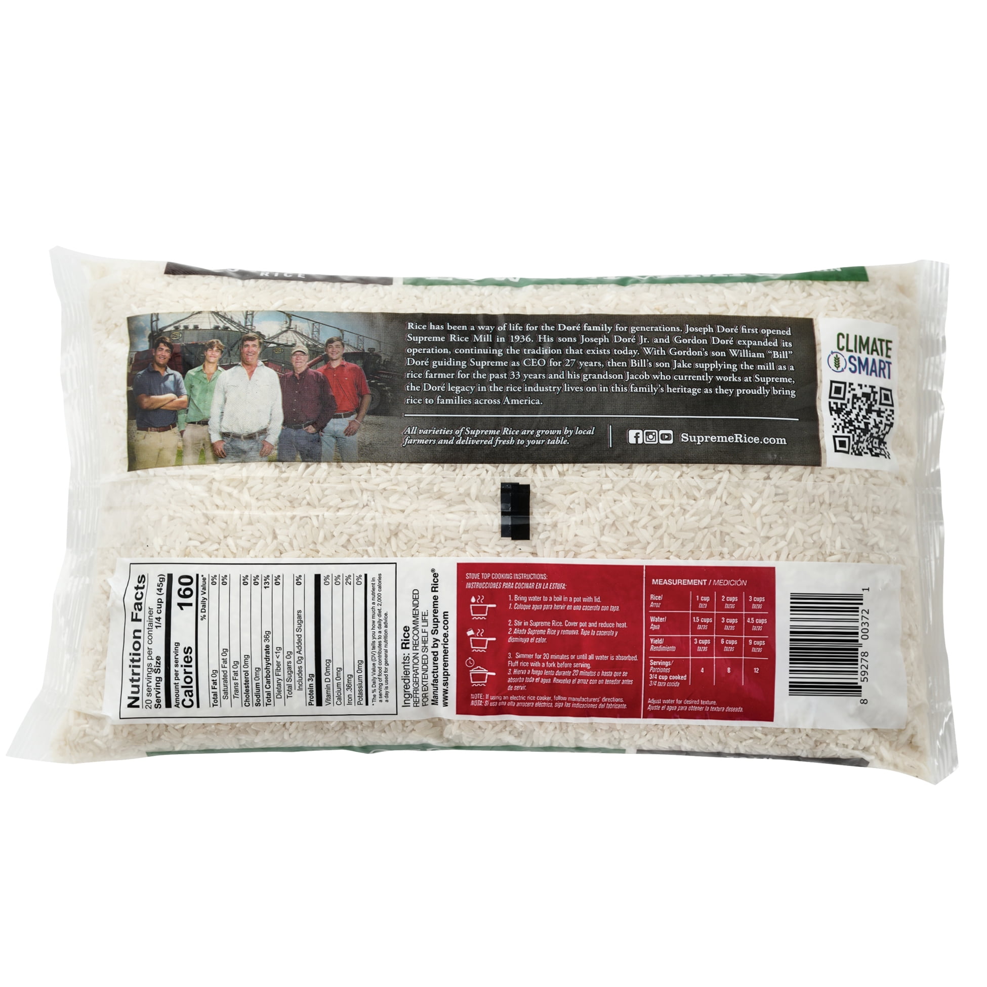 (2 pack) Supreme Rice 2lb Bag of Low Glycemic Rice
