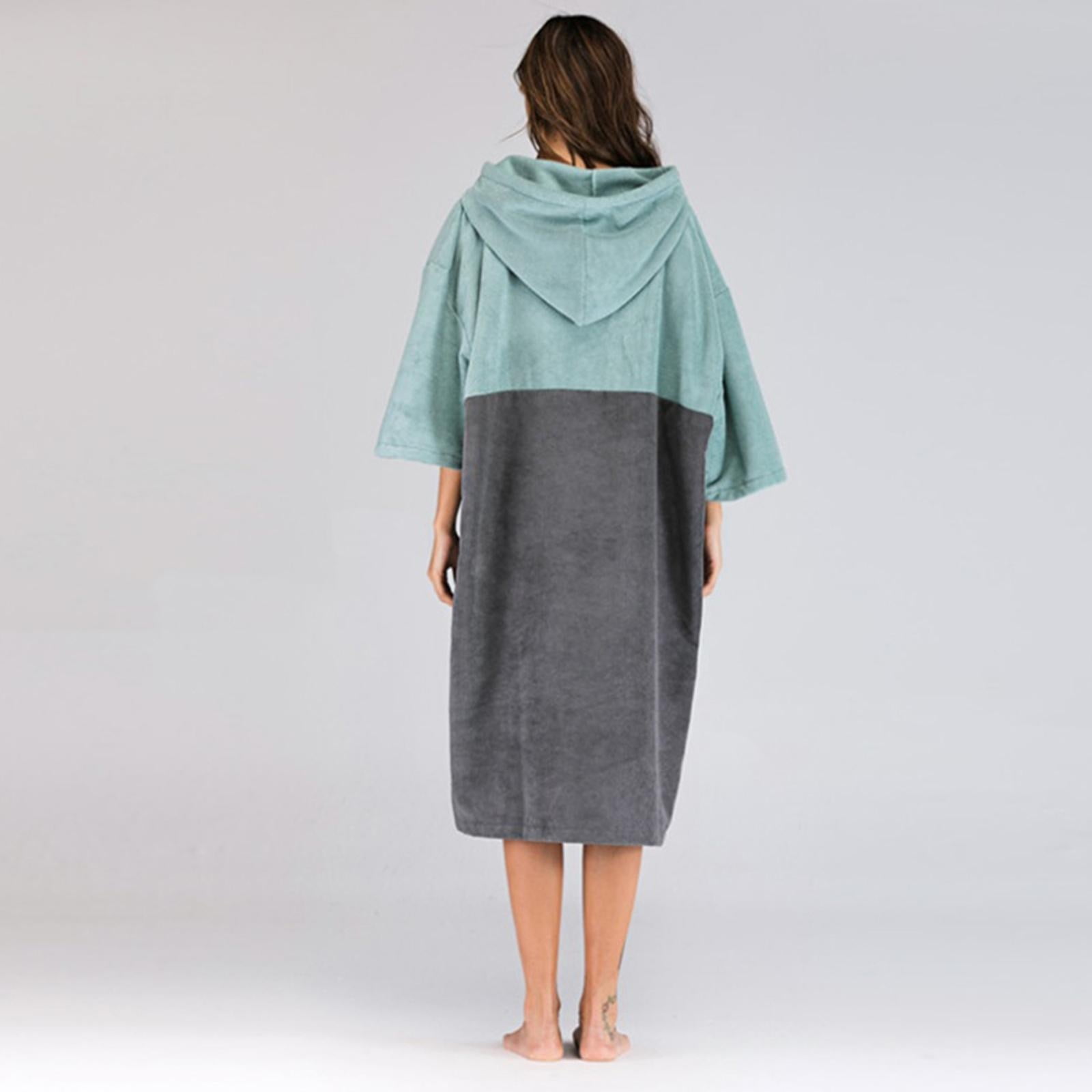 Changer Robe Hommes Femmes Peignoir Surf Poncho Serviette De Bain Serviette Avec Capuche Walmart