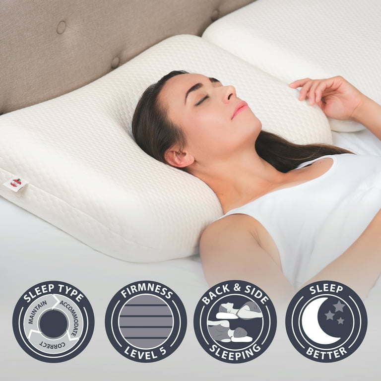 Core Products Tri Core Ultimate Cervical Contour Foam Pillow Firm Full Size