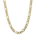 thumbnail image 1 of 14k Yellow Gold 26 Inch 10mm Figaro Chain Necklace Pendant Charm Flat, 1 of 9