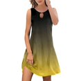 thumbnail image 3 of WILLBEST Vestidos Casuales para Mujer Vestidos de Verano para Mujer Moda Boho Estampado Floral Cubrir Cuello Redondo sin Mangas Grande​​, 3 of 3