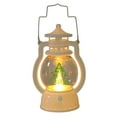 thumbnail image 1 of Xihbxyly Farol Navideño con Diseño de Luz Led, Portátil, Funciona con Pilas, Luz Blanca Cálida, Decoración Navideña de Mesa, Ideal para Interiores y Exteriores, Ambiente Festivo, Tamaño 12,6 X 7,6 Cm, 1 of 2