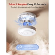 X Sense 10 Year Battery Smoke Detector, Photoelectric Sensor, ETL Listed, Battery Powered Smoke Alarm, SD2J0AX, 10 PACK