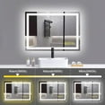thumbnail image 2 of ANE014-Brio Lighting-GlareGuard - LED Anti-Fog Backlit Illuminated Bathroom Vanity Mirror-28 Inches Tall and 20 Inches Wide, 2 of 7