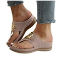 thumbnail image 1 of Womens Flip Flops Orthopedic Sandals Summer Comfortable Walking Thongs Beach Arch Support Slip on Slippers, 1 of 7
