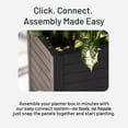 thumbnail image 5 of Tierra Verde 17-Inch x 17-Inch Flora Cube Planter Box for Patios or Decks, Black, 5 of 10