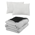 thumbnail image 1 of Edredón Dos vistas Queen Size Rogga Negro - Gris Perla + Almohada Frosty 2, 1 of 8