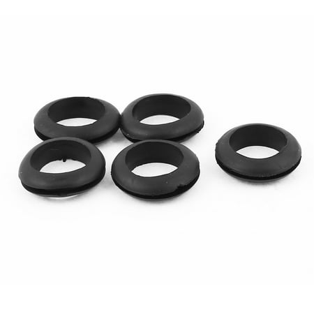 

5 Pcs 18mm Inner Dia Firewall Hole Plug Wiring Electrical Wire Rubber Grommets