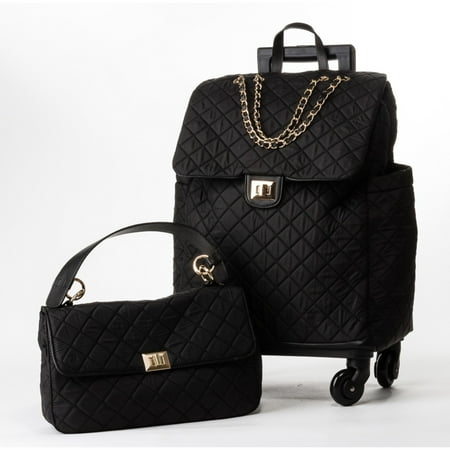 Roller Luggage Set - MKF Collection Norva 2 Pc Set Roller Lightweight Luggage & Handbag by Mia K Farrow