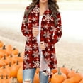 thumbnail image 2 of CEHVOM Woman Fashion Pocket Solid Color Long Sleeves Knit Cardigan Loose Tops Blouse Sweater Clearance, 2 of 6