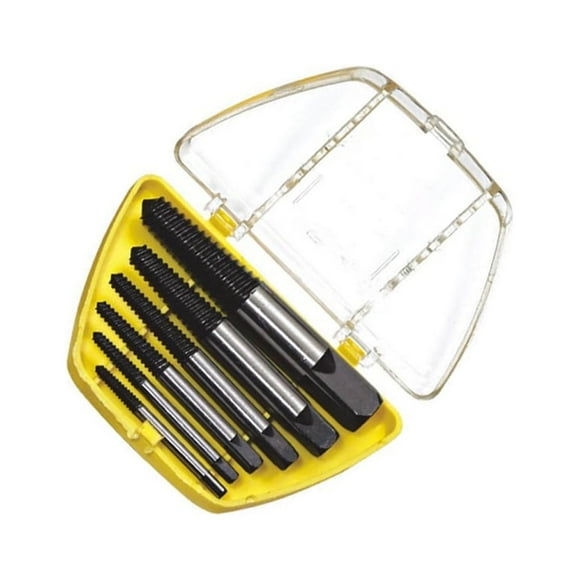 Xingzhi Damaged Rusted Screws Extractors Extracting Removal Broken Bolts Drill Bits Steel Remover with Storage Case Handtool Faucet 6 Pcs/set